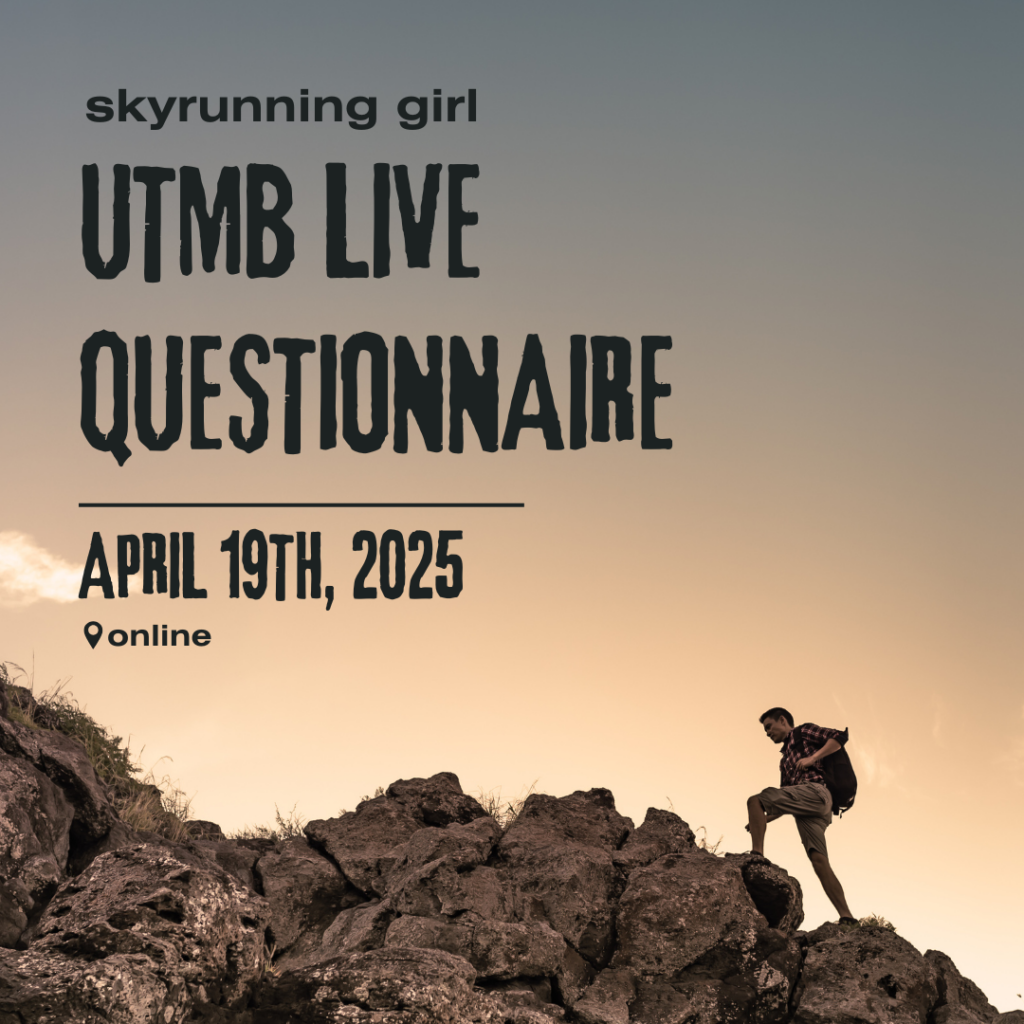 utmb 2025 questionnaire skyrunning girl